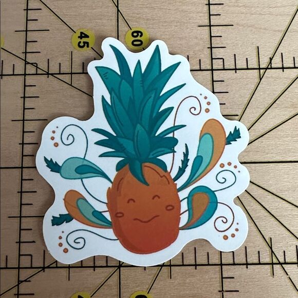 PRINCESSJEANNA Other - 💜13/$13 +Bundle Sticker Sale| Pineapple Fruit Waterproof Sticker